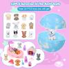 Bath Bombs for Kids with Toys Inside for Girls Boys, 12 Pack Kids Bath Bombs with Surprise Dog Pretend Playset, Handmade Bubble Bath Fizzies Birthday Christmas Gift Set view 2