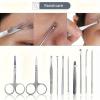 26Pcs Stainless Steel Nail Clippers Set, Household Manicure Pedicure Grooming Kit with Box, Trimmer, Cuticle Nippers & Nail Tools, Personal Care Set, White(Blue) view 2