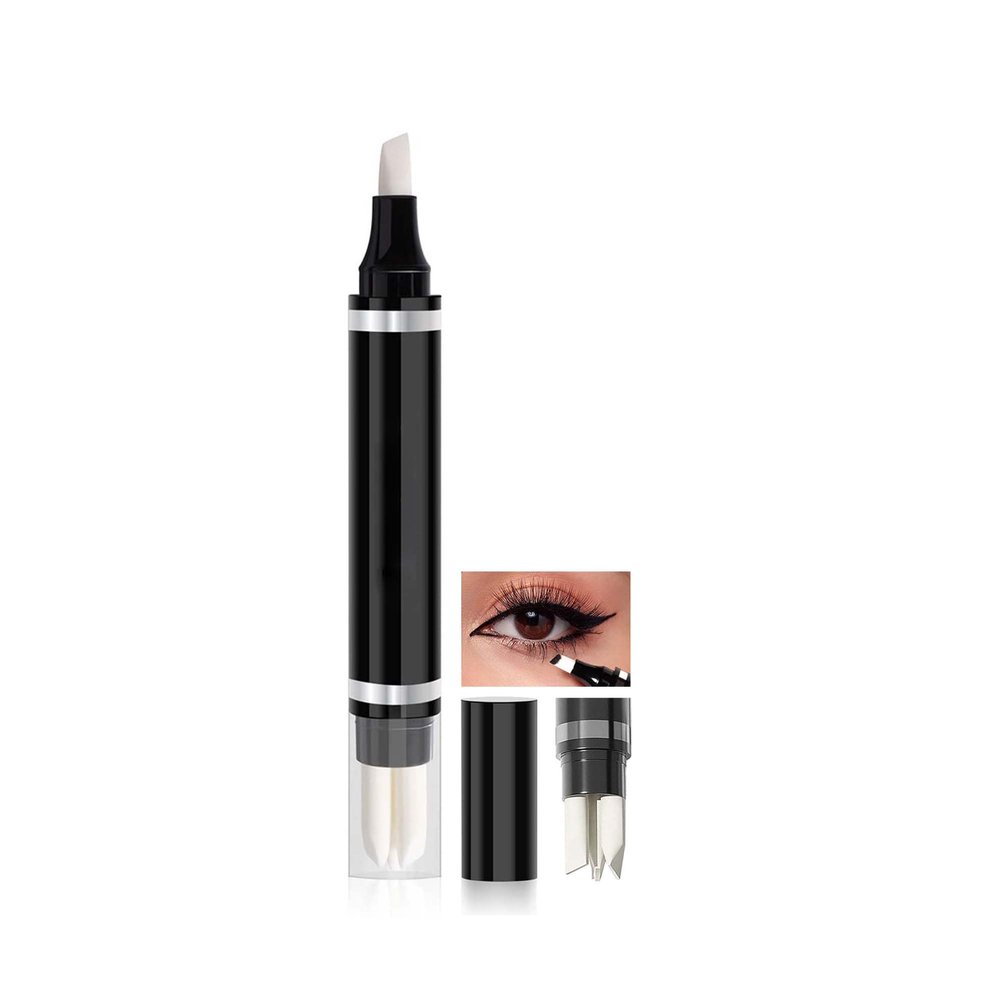 DLZZRS Eye Makeup Remover Pen, Eye Corrector Pen Remover Stick Wash Free Quick Correction Lipstick Eyeliner Smudged Easy-to Use & Travel-Friendly Cleansing Pencil With 3-in-1 Replacement Heads