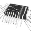 26-Piece Stainless Steel Nail Clippers Set, Household Manicure & Pedicure Grooming Kit with Travel Case, Complete Nail Care Tools for Hands, Feet & Facial Care, Portable &(Blue) view 2