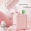 Ear Hole Cleaning Thread, Peach-Scented Deodorizing Ear Cleaning Solution, Disposable Ear Piercing Cleaning Care Kit with 240pcs Ear Piercing Hole Cleaner Floss & 15ml Cleaning Solution (Rose) view 3
