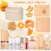 Christmas Gifts for Women, Orange 33 Pcs Facial Kit, Skin Care Gift Set, Self-Care Kit, Spa & Bath & Body Basket Gift, Beauty Bag Set, Collagen Gel Mask, Pampering Kit, Birthday Gift, Mother Day view 2