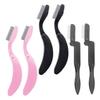 BIUDECO Professional Eyebrow Eyelash Brush Stainless Steel Lash Comb Makeup Grooming Tool Brow Brush Portable Folding Design view 1