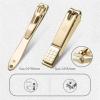 11-Piece Nail Clippers Set with Luxury Metal Box, Stainless Steel Manicure Pedicure Grooming Kit for Travel or Home Use, Professional Hand, Foot & Facial Care Tools, Silver(Gold) view 3