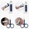 15-Piece Manicure Set Nail Clippers Set, Upgrade Stainless Steel Nail Cutter, Pedicure Scissors, Professional Nail Care Kit for Fingernail & Toenail Grooming with PU Leather Case view 4
