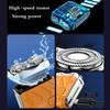 Portable Rotary Dual Ring Electric Shaver,New Model Mini Dual-Head Electric Shaver,Mini Razor for Men,for Travel & Daily Use (White) view 4