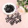 Bulk Hair Ties One Set Hair Scrunchies for Women Girls Elastics Ponytail Holder Bobbles Soft Scrunchies for Women Hair Bands Hair Ties Black Black, 1 Pack view 3