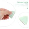 VICASKY 2pcs Stainless Steel Eyebrow Razor Portable Makeup Trimmer for Women Precision Shaving Tool Eyebrow Stencil view 3