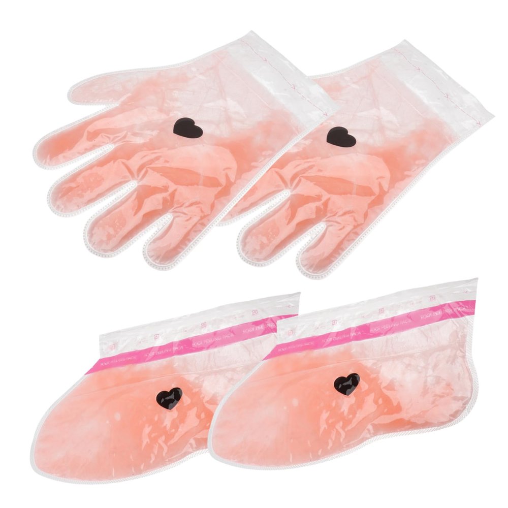 Beaupretty 2pairs Hand Foot Wax Set Paraffin Wax Mask for Body Scrub Dead Skin Remover Treatment