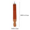 Beaupretty Razor Sharpening Canvas Leather Strop Double-layer Hanging Buckle for Straight Razors Scissors view 2