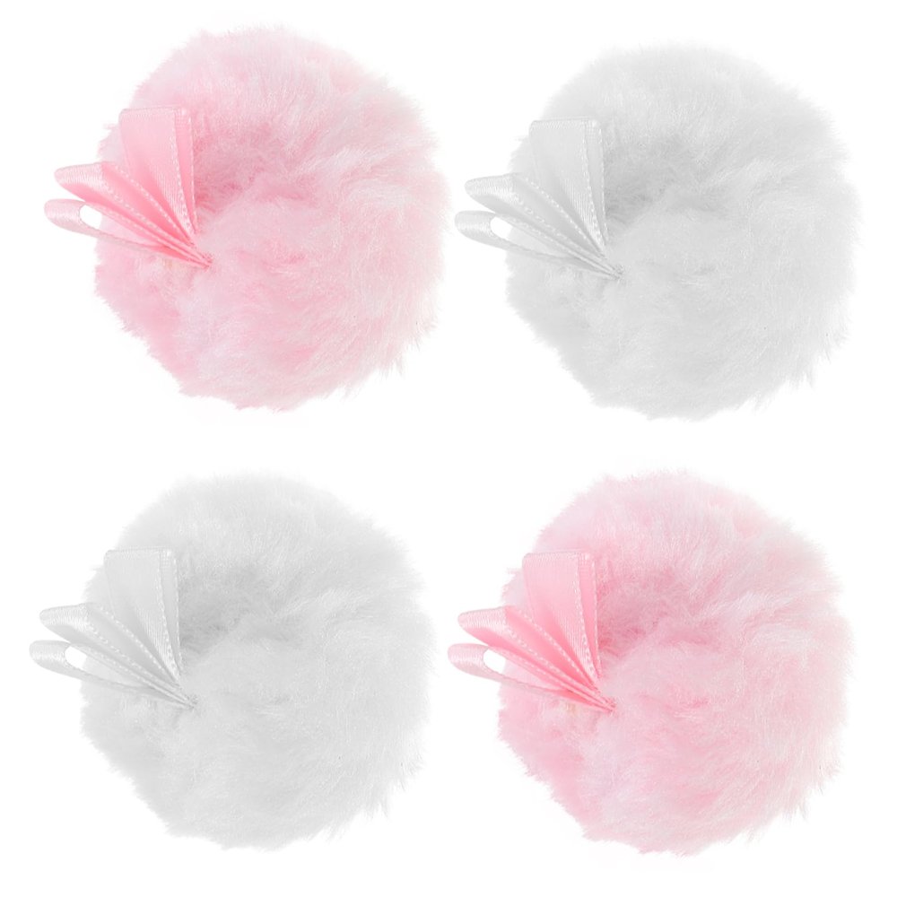 Healeved 4pcs Makeup Puffers Meizhuangpu Soft Rounds Setting Powder Makeup Facial Cleaning Pad Portable Beauty Tool Random Style