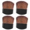 4Pcs Mini Powder Blush Brush, Small Makeup Brush Facial Makeup Brushes Travel Mini Multi-functional Loose Powder and Blush Brushes Travel Portable Soft Hair Make up Tools for Cheeks view 1