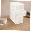 Angoily Desktop Storage Organizer Makeup Case Organization Makeup Caddy Cart Para Cosmetic Organizer Plastic view 2