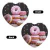 HJTRW Travel Makeup Mirror for Women Double-Sided 1X/2X Magnifying Foldable Cosmetic Mirror Portable Pocket Mirror Donut Cake Vanity Mirror Compact Beauty Mirror for Pocket Purse Clutch view 2