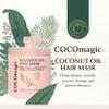 Cocomagic Coconut Oil Hair Mask - Repairs Damage, Prevents Frizz, Restores & Adds Shine | Protein Rich & Extra Hydrating | Paraben Free, Cruelty Free, Made in USA (16 Fl Oz, 2 Pack) view 3