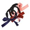Beatifufu 3pcs Hair Bun Maker with Bowknot Design Stylish Hair Donut Roll Rings for Effortless Chignon and Updo Styles for Parties and Everyday Wear Pink Coffee Navy view 1