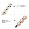 Beaupretty 3pcs Pearl Hair Band for Women Girls Diy Bun Maker Styling Accessory Clip view 2