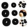 Beaupretty 6pcs Donut Bun Makers for Women Hair Accessories Girls Bun Maker Beautiful Hair Disk for Women view 3