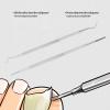 Ingrown Toenail Tools Stainless Steel Nail Picker Dual Ends Nail File Toenail Cleaner Tools for Nail Groove Cleaning Suitable for Men and Women view 4