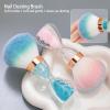 Asixxsix Nail Dust Brush, Soft Art Dust Powder Remover Brush with Ergonomic Handle for Makeup and Nail Dusting, Suitable for Acrylic Application and Shine (Pink) (Blue) view 2
