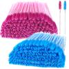 200 Pcs Disposable Mascara Wands,Lash Spoolies Crystal Eyebrow Spoolies Brush Eyelash Applicator Tool Spoolies for Eyebrow,Used for Eyelash Extension Eyebrows Cosmetics(rose red and blue) view 1