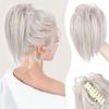 mifortune-e Hair Bun, Messy Bun Hair Clip - Tousled Updo Extensions with Claw Clip,for Daily Wear(White) view 1