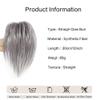 mifortune-e Hair Bun, Messy Bun Hair Clip - Tousled Updo Extensions with Claw Clip,for Daily Wear(White) view 2
