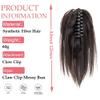 Hair Bun, Fluffy Donut Hair Clip with Braids,Synthetic Hair Updo Extensions,for Daily Wear(Brown pink) view 4