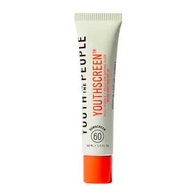 Youth To The People Youthscreen Sunscreen with SPF 60, Daily Hydration + Pollution Defense, Invisible Broad Spectrum Sunscreen, No White Cast, Natural Dewy Finish, Non-comedogenic -1.3 fl oz