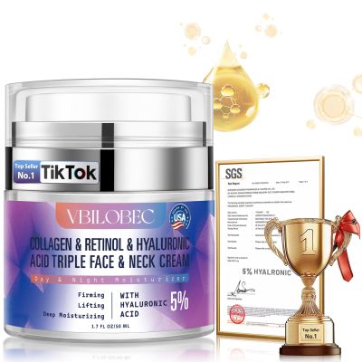 2025 Latest Neck Firming Cream: [30+ SGS Certified] [Used by Over 1M Fans] Anti-aging Neck & Face Tightening Cream,Lifting Moisturizer & suitable for face, neck and upper chest,1.7 fl oz.for Women&Men