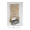 mifortune-e Hair Bun, Fluffy Synthetic Feather Hairpiece for Short Curly Hair Stylish Bun & Clip Accessory,for Daily Wear(White) view 2