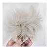 mifortune-e Hair Bun, Fluffy Synthetic Feather Hairpiece for Short Curly Hair Stylish Bun & Clip Accessory,for Daily Wear(White) view 4