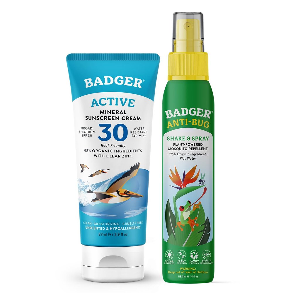 Badger SPF 30 Mineral Sunscreen and Bug Spray