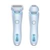 fxwtich Women Electric Shaver LED Display 2 in 1 Wet & Dry USB Rechargeable Waterproof Portable Face Body Bikini Area Arm Leg Hair Removal Epilator Razor Trimmer Painless Hair Removal Removable Head view 2
