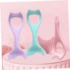 HAPINARY 2pcs Silicone Eyeliner Stencils Mascara Shields Multi-functional Eye Makeup Tools for Beginners No Smudge Application for Eyelash and Eye Shadow Use view 3