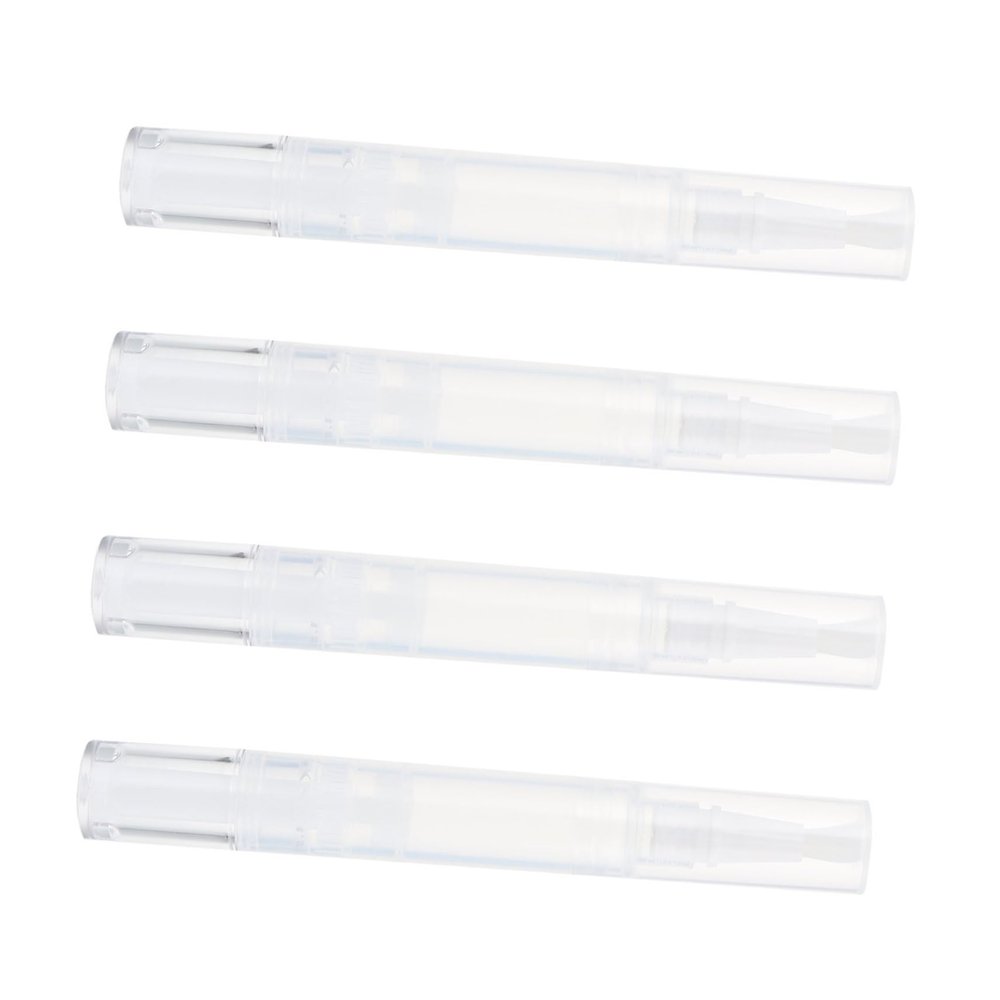 Healeved 4pcs Empty Lip Oil Pens Lip Gloss Tubes Concealer Applicators for Nails and Makeup Lightweight Design for Travel and Business Use