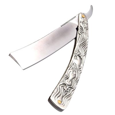 CALLARON Manual Beard Razor for Men Old Fashioned Straight Shaving Tool for Safe and Comfortable Grooming for Barbers and Home Use Compact and Durable Design