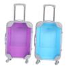 WRITWAA 2pcs Mini Luggage Eyelash Holder Case and Portable Eyelash Storage Box for Bachelorette Party Favors and Cosmetic Organization Cute Design Light Purple view 1