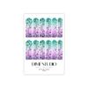 Classic Ombre Bandana Nail Decals Mermaid Paisley Water Transfer Nail Wraps Manicure Accessories (50MM XL) view 1