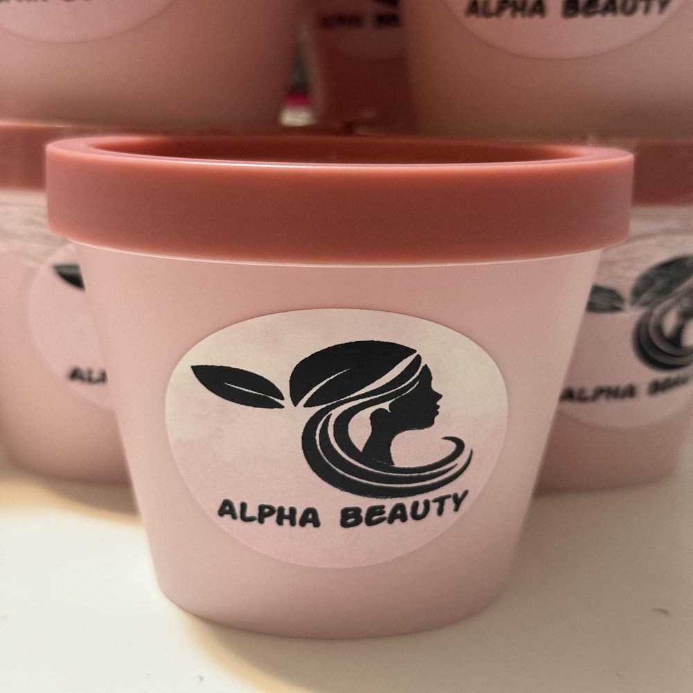 Alpha Beauty Bleaching Sand, Pink Container, scrub for body