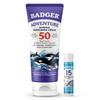 Badger SPF 15 Mineral Sunscreen Lip Balm and SPF 50 Mineral Sunscreen view 1