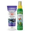 Badger SPF 50 Mineral Sunscreen and Bug Spray view 1