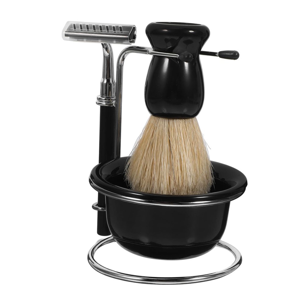 CALLARON Manual Shaving Set for Men Includes Shaving Brush Bowl and Stand for Grooming and Beard Care Comfortable Experience Friends and Family