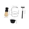 CALLARON Manual Shaving Set for Men Includes Shaving Brush Bowl and Stand for Grooming and Beard Care Comfortable Experience Friends and Family view 2