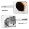 DEARMAMY Stainless Steel Shaving Brush Set Kit Includes Brush Stand Bowl for Wet Dry Shave view 3