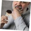 DEARMAMY Stainless Steel Shaving Brush Set Kit Includes Brush Stand Bowl for Wet Dry Shave view 4