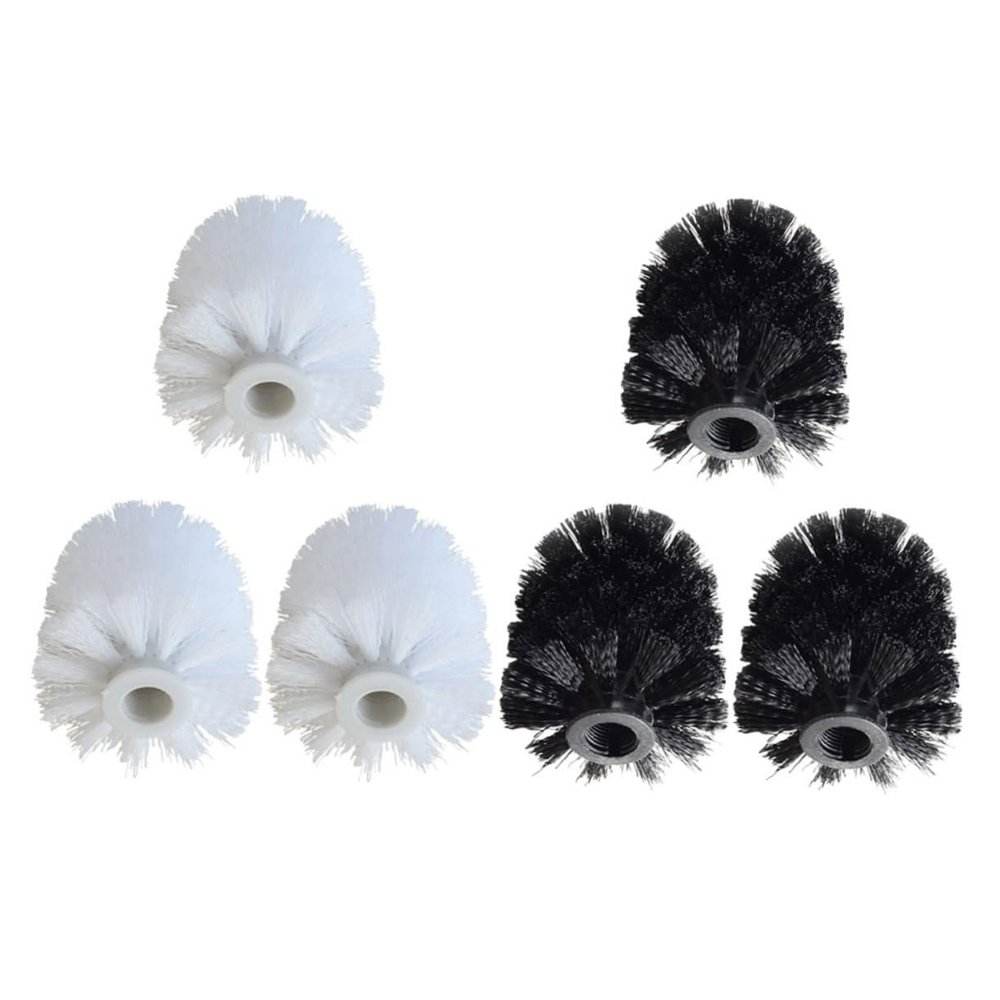 PACKOVE 6pcs Brush Attachment for Drill Replacement Brush Heads Plastic Toilet Bowl Cleaner Easy Cleaning Tool for Home