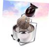 Beaupretty 3pcs Beard Care Kit Shaving Bowl Brush Set Soap Bowl Men's Grooming Tools Men's Shaving Kit view 4