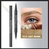 2 Pcs Microblading Eyebrow Pencil for Women, Waterproof Brow Pencil, with Eyebrow Brush, 2-in-1 Dual-Ended Eyebrow Pen for Natural Hair-Like Brows (Light Brown 2Pcs) view 2