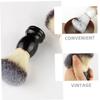 CALLARON 2pcs Soft Bristle Shaving Brush for Men Mustache Hair Salon Grooming Accessories Compact Foam Brush for Smooth Shaving Experience Travel-friendly Barber Tool view 3